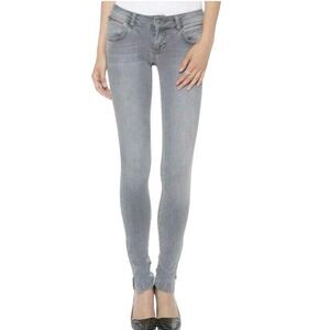 Anine Bing Gray Distressed Slim Jeans Size 28